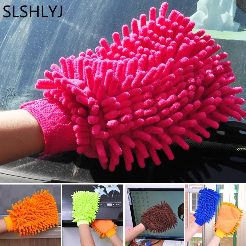 Chenille Gloves Clean Gloves Washing Towels Household Cleaning Helper Microfiber Cloth Cleaning Cloth