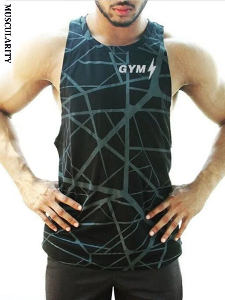 

MUSCULARITY Brand summer new vest men camouflage Compression quick drying mens Sleeveless tank top Breathable sweatshirt