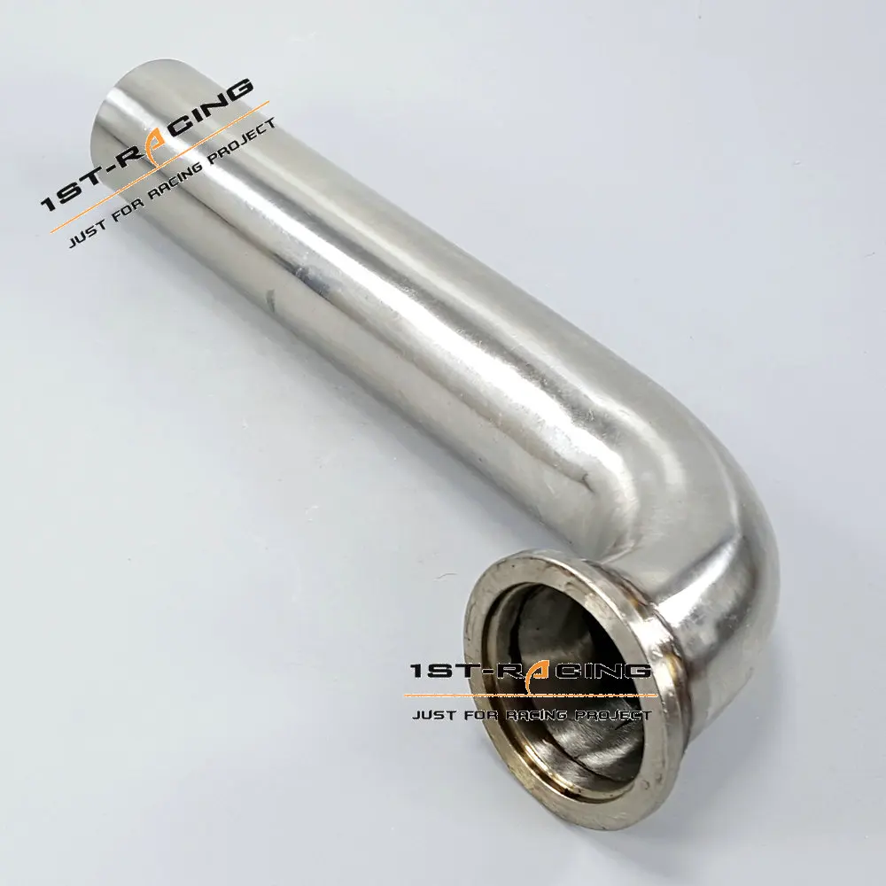 

44mm Down Pipe Dump Tube flanged for MVR V44 V-Band Wastegate T-304 Stainless
