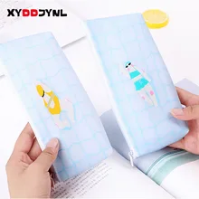 1 Pcs Pool Party Pectin Pen Bag Kawaii Pencil Bag Big Capacity Stationery Gift Cute Pencil Box Pencil Case School Supplies