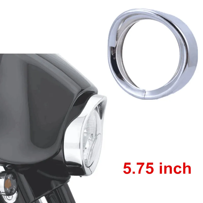 5.75 inch Headlamp Visor Style Trim Ring 69735 05 For Harley Parts 5 3/
