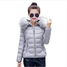 2016 Women Jackets Coats Solid Slim Thick Large Fur Collar Hood short Parkas Jacket Winter Women Coat Plus Size S-XXL цена 2016 Women Jackets Coats Solid Slim Thick Large Fur Collar Hood short Parkas Jacket Winter Women Coat Plus Size S-XXL цены онлайн