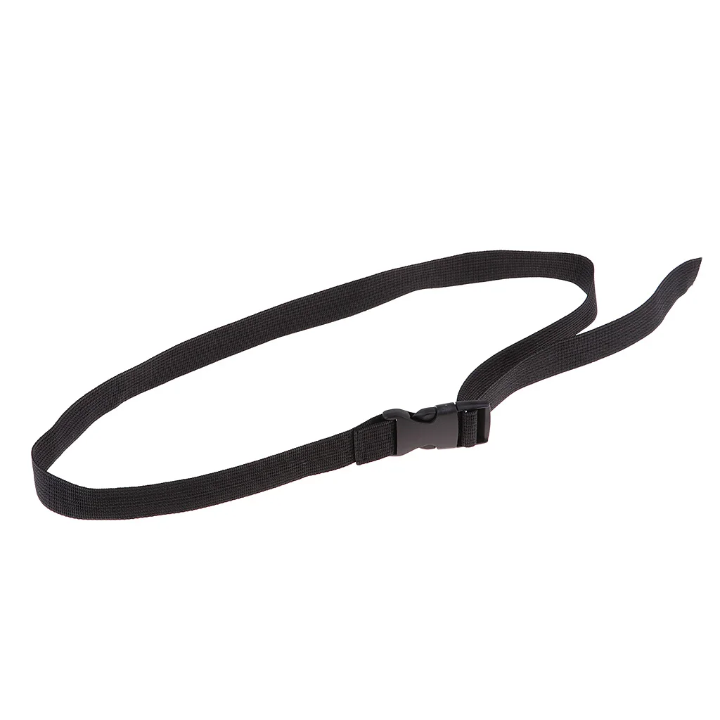 Quick Release Buckle Black Luggage Strap 120cm Long Tie Pull Webbing Cord