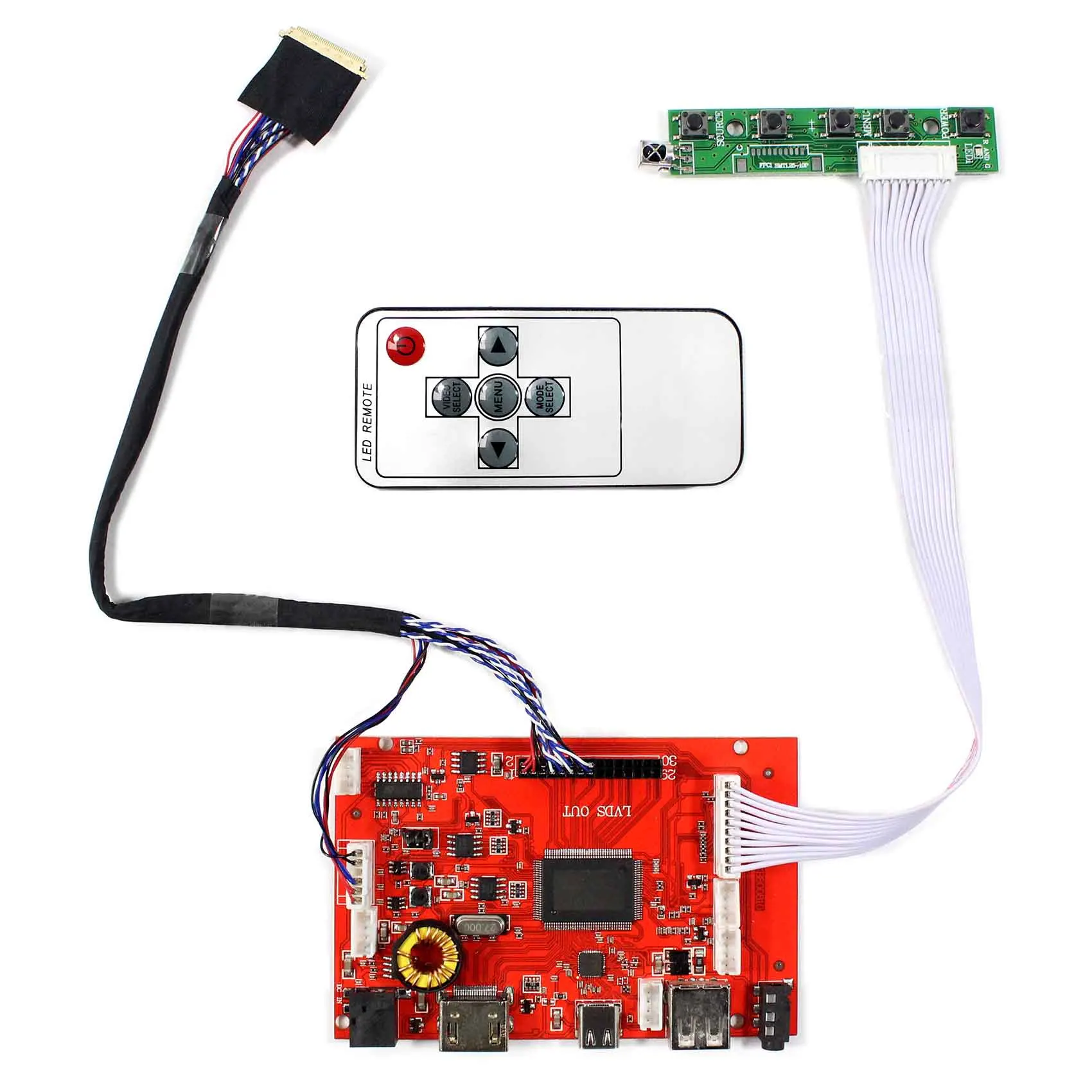 

HDMI Type-C LCD Controller Board Work For 14inch 15.6inch 1366x768 LTN140AT02 B140XW02 LP156WH2 LCD Screen