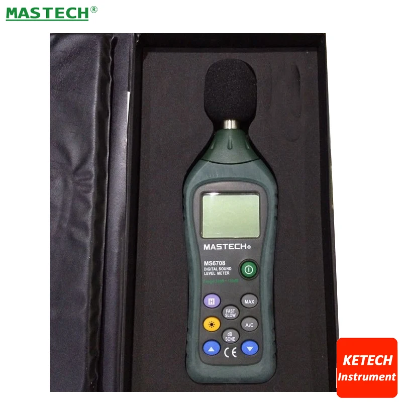 

Digital Sound Level Meter Digital Noise Meter Compact, Lightweight 30dB~130dB MS6708