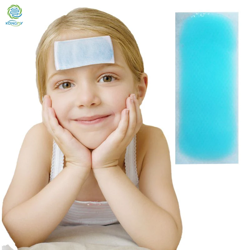 KONGDY-24-Pieces-6-Blue-Boxes-Cooling-Gel-Patch-to-Lower-Fever-Headache-Stress-Relief-Pads