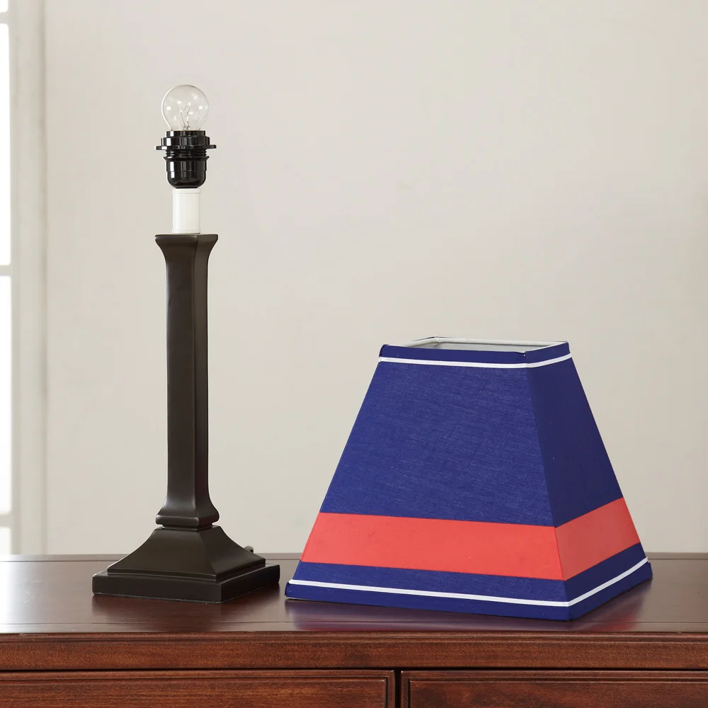 Sale lighting romantic coffee shop British wind cloth table lamps retro children bedroom bedside lamp bar blue table lights ZA 8