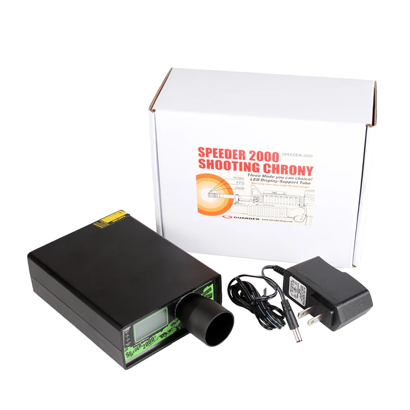 

Speeder 2000 Chronograph Speed Tester Rechargable Airsoft BB Shooting Chrony 10 Sets Data Storage for Hunting RL7-0005