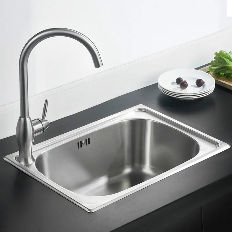Kitchen Sinks Free shipping Apartment high quality vogue small kitchen single trough sink 304 stainless steel hot sell 520x370 M Kitchen Sinks Free shipping Apartment high quality vogue small kitchen single trough sink 304 stainless steel hot sell 520x370 M