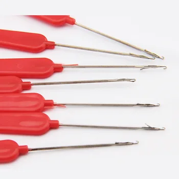 

1 Piece Light Plastic DIY Hand Beading Crochet Pin beads Needle tools 13.8cm Long (Needle 5cm)