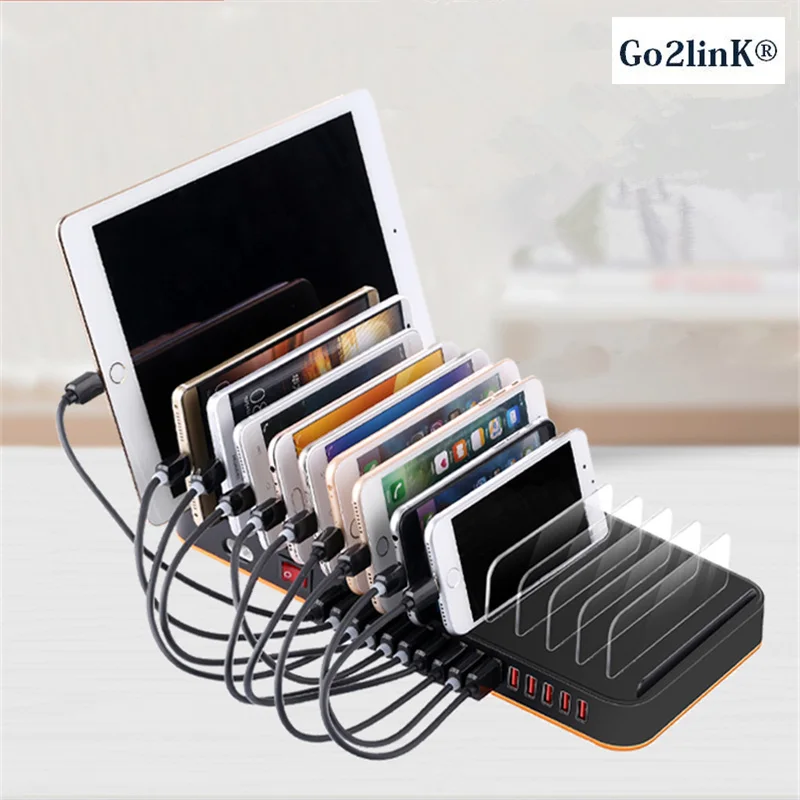 Carregador de Mesa Doca de Carregamento Station 20a Múltiplo Hub Rápida Usb Go2link 15-port 100 w