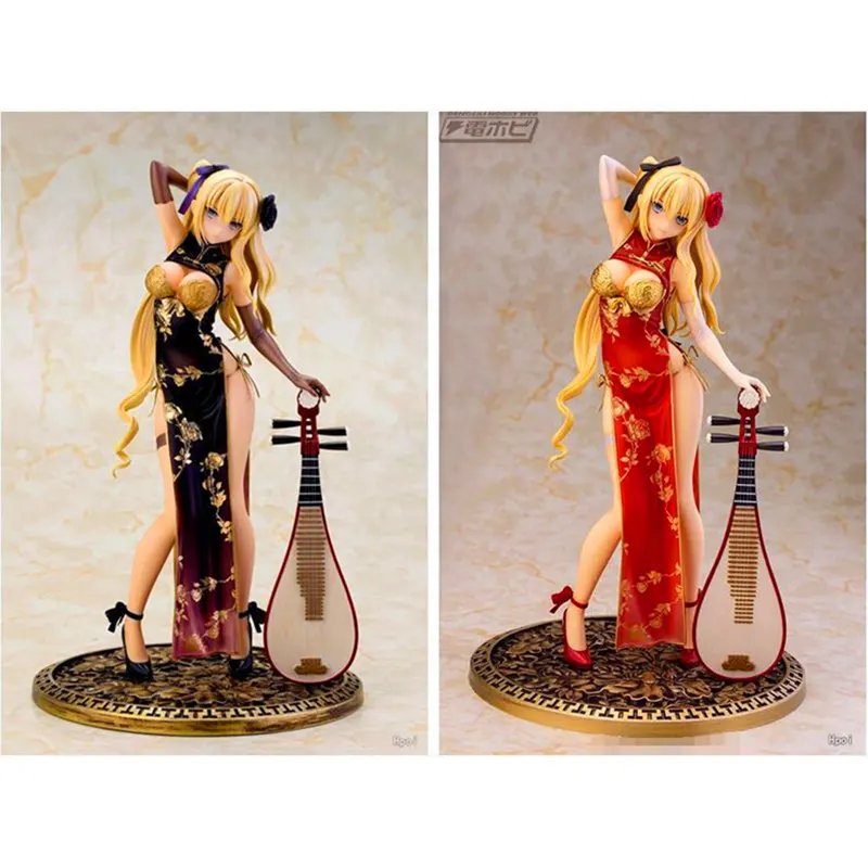 

Fantasy The Plum in the Golden Vase Golden Lotus Cheongsam Ruby Ver PVC Action Figure Collectible Model Toy Boxed 27cm