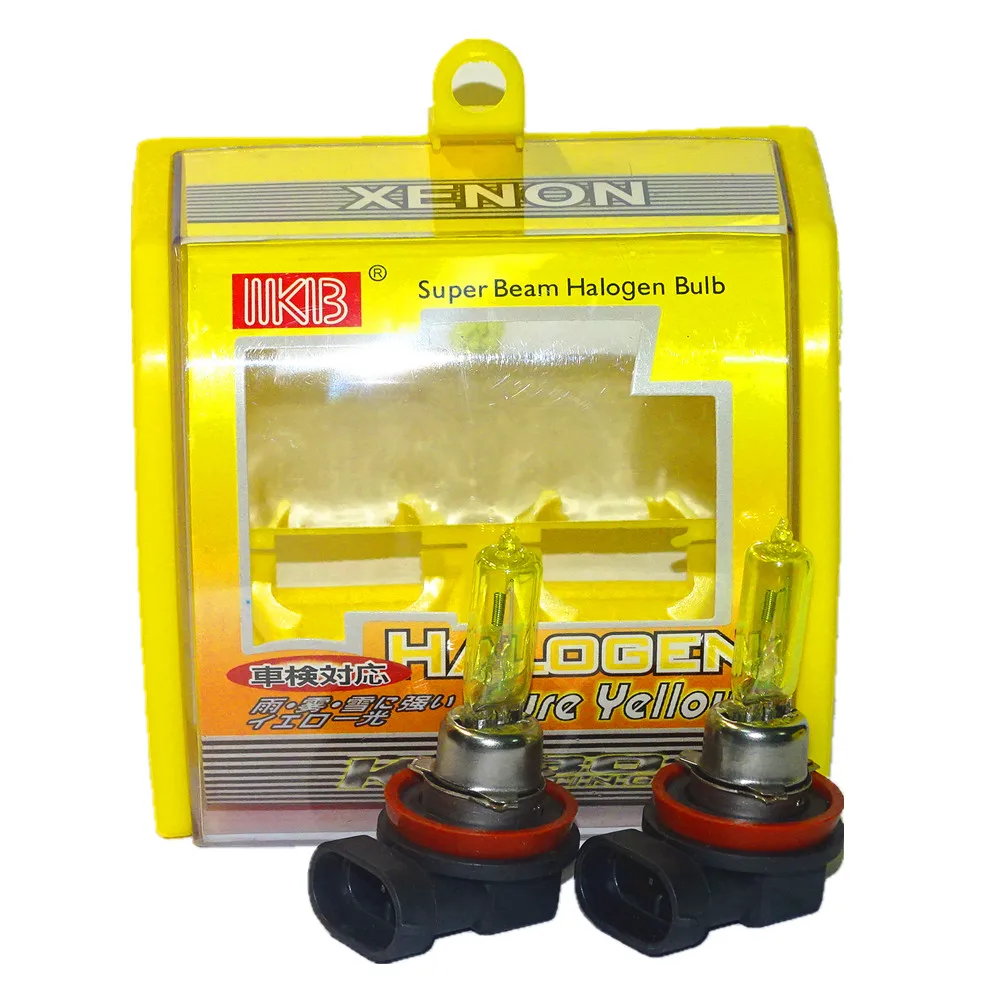 

10x H9 DC 12V 65W 3000K Yellow Super Bright Xenon Car Headlight Bulbs Auto Head Light Fog Lamp Bulb Automobile Light Source