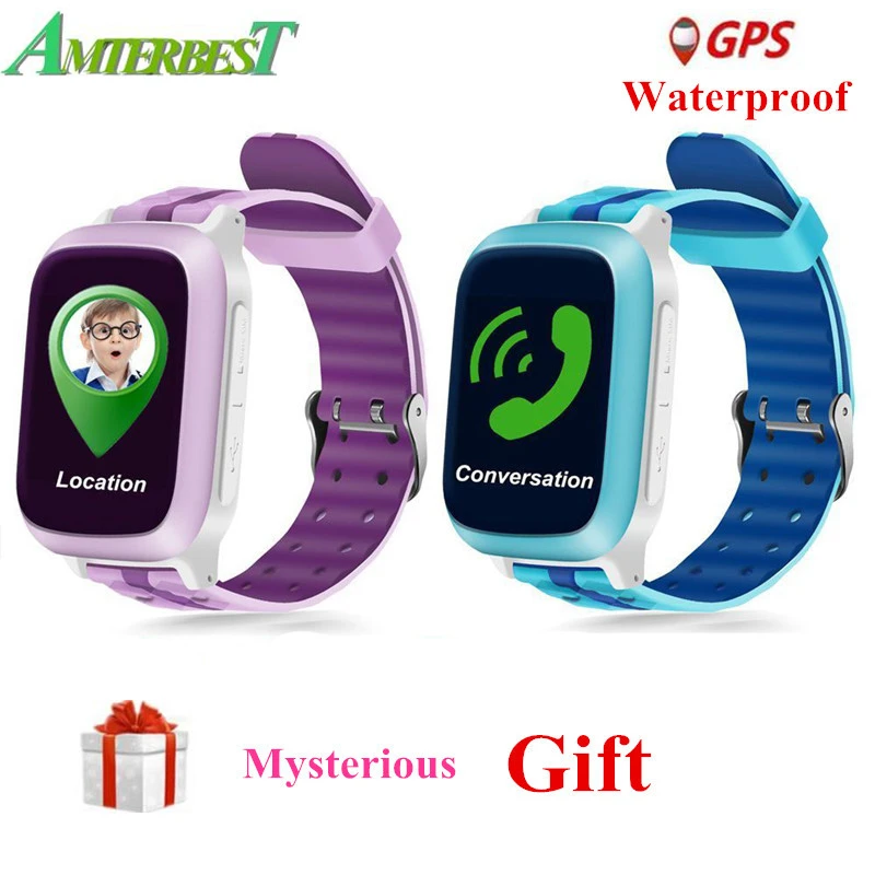 AMTERBEST DS18 Smart Watch Kids Children baby GPS WiFi Locator Tracker SOS Call SMS Waterproof Support SIM Card PK Q50 Q90 Q10