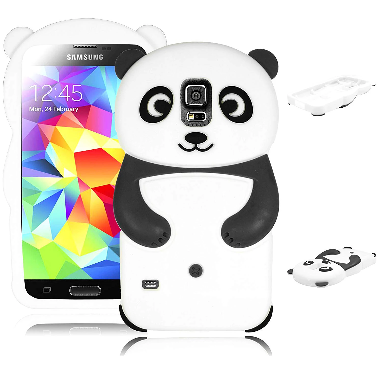 

for Samsung Galaxy S5 neo Case Etui pouzdro Cute 3D Panda Soft Silicone Back Case Cover for Samsung Galaxy S5 Fundas Coque Capa