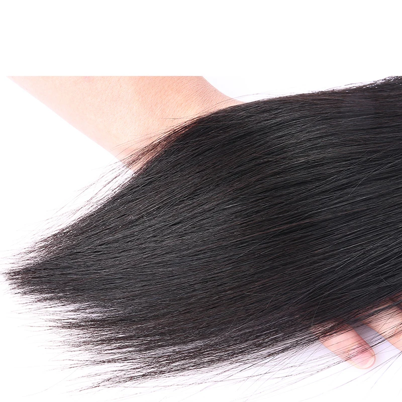Straight Hair Bundles With Closure 3pcs Peruvian Virgin Hair Bundles Add 4x4 Lace Closure Pre Plucked With Baby Hair CARA Straight Hair Bundles With Closure 3pcs Peruvian Virgin Hair Bundles Add 4x4 Lace Closure Pre Plucked With Baby Hair CARA