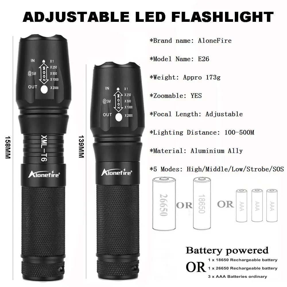 L2 E26 led flashlight  (7)