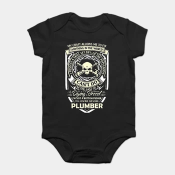 

Baby Onesie Baby Bodysuits kid t shirt 100% Cotton Custom Printed Plumber Shirt