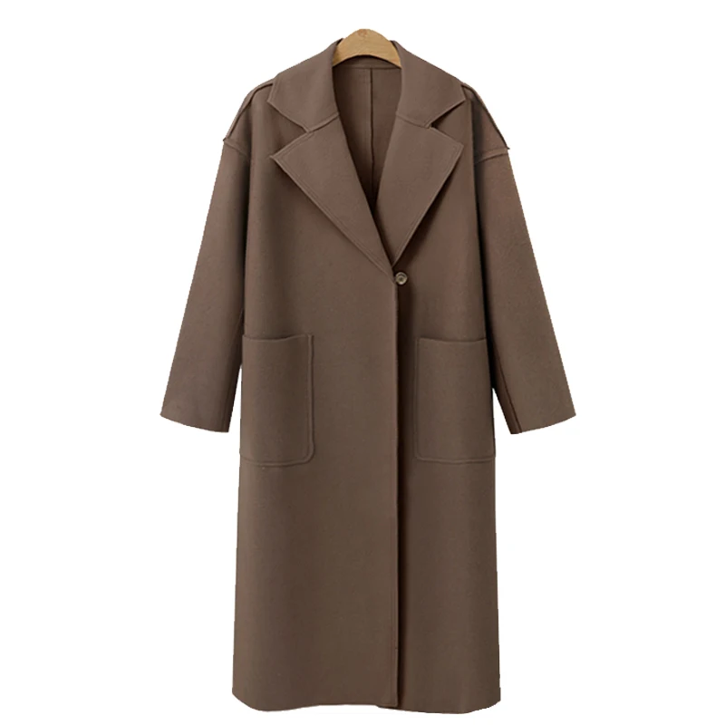 FLULU Autumn Winter Suit Blazer Women 2018 Casual Formal Wool Coat Elegant Work Office Lady Long Sleeve Blazer Mujer Outerwear