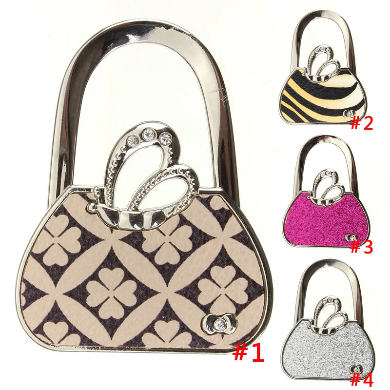 New Bag Shape Design Folding Handbag Cloth Purse Hanger Durable New Bag Shape Design Folding Handbag Cloth Purse Hanger Durable Table Hook Racks Accessories For Bags Bolsa In Parts From Luggage
