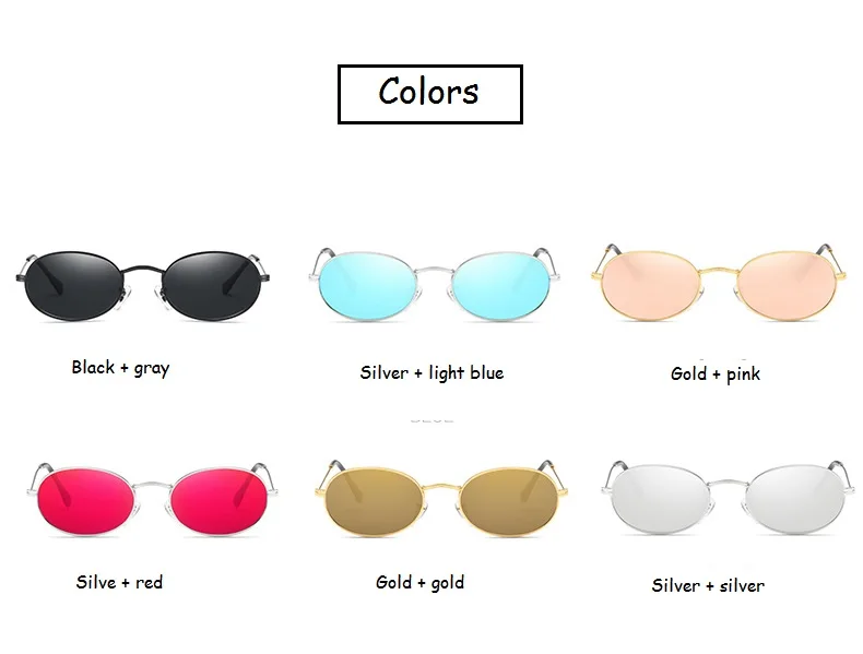 ladies sunglasses Small Oval Mirror Sunglasses For Women Luxury 2022  Men Brand Designer Eyewear Shades Ladies Alloy Sun Glasses UV400 Eyeglasses best sunglasses for women