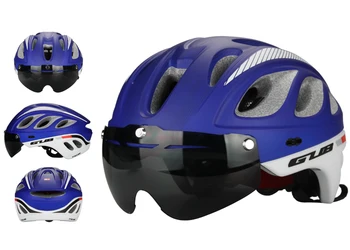 

GUB M6 MTB Road Racing Bike 17 Air Vents Helmet With Goggles Eyewear Integrally Molded ESP + PC Aero Bicycle Helmets& Glasses