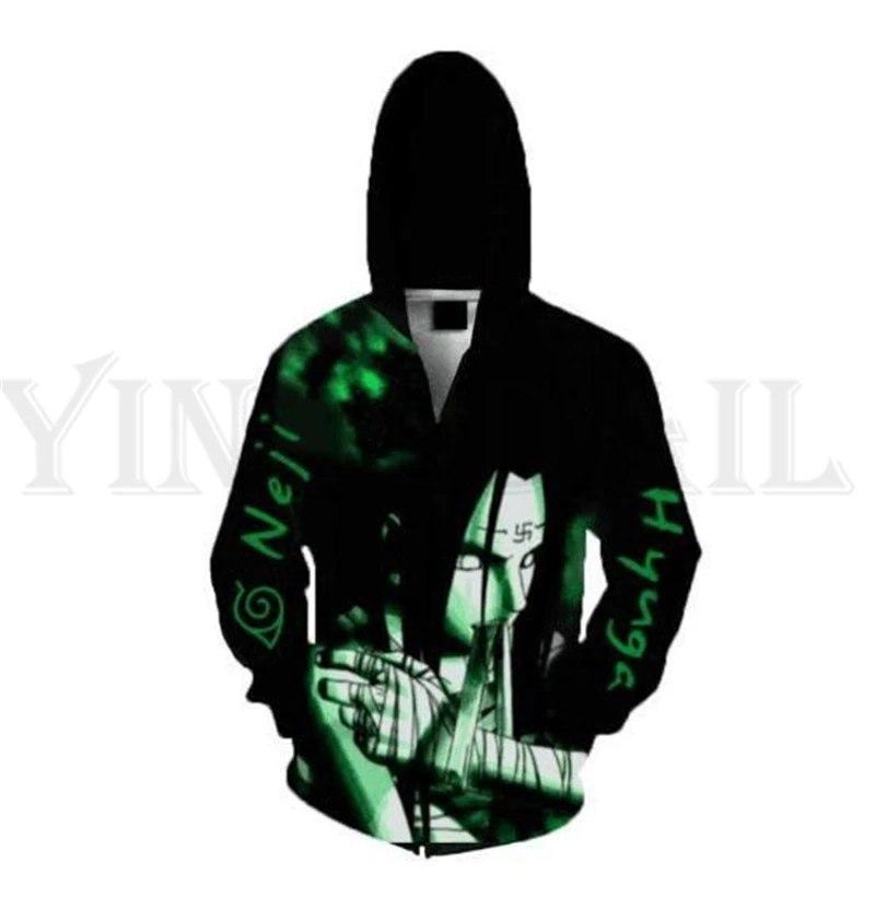 

Anime Naruto Sweatshirt Men and Women Zipper Hoodies UZUMAKI 3d Print Hooded Jacket for Boys Winter Costume Harajuku Streetwear