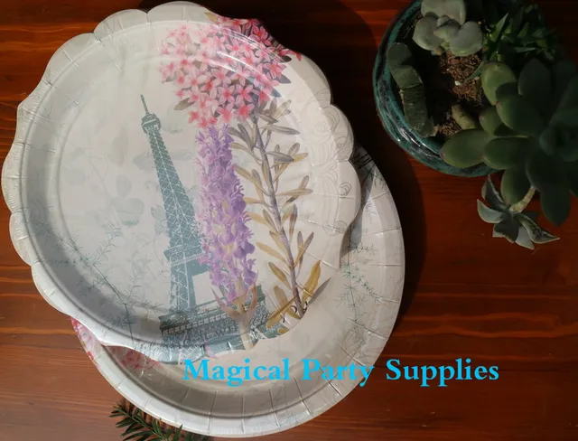 Free Shipping 40pcs Vintage Style Afternoon Tea Party Paper Plates ... Free Shipping 40pcs Vintage Style Afternoon Tea Party Paper Plates ...