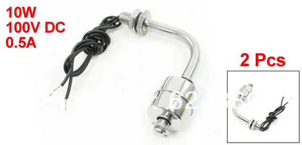 

2 Pcs / Lot Stainless Steel Fish Tank Liquid Water Level Sensor Right Angle Float Switches ZSL7810
