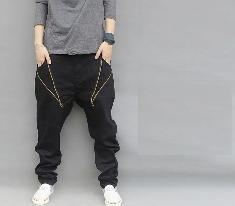 Men Harem Baggy Pants Loose Fit 