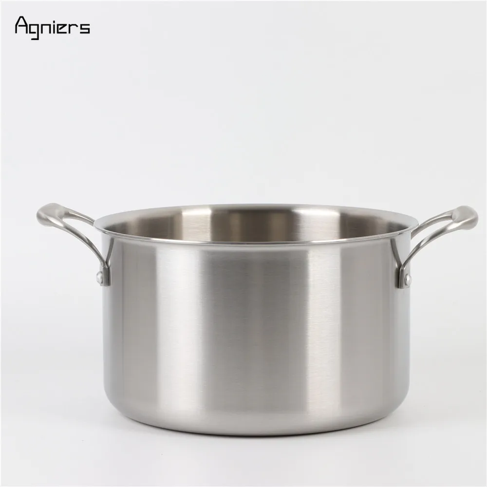 Кастрюля Agniers из нержавеющей стали 8 л 26 см с крышкой стали|pot with lid|stainless steel potstainless