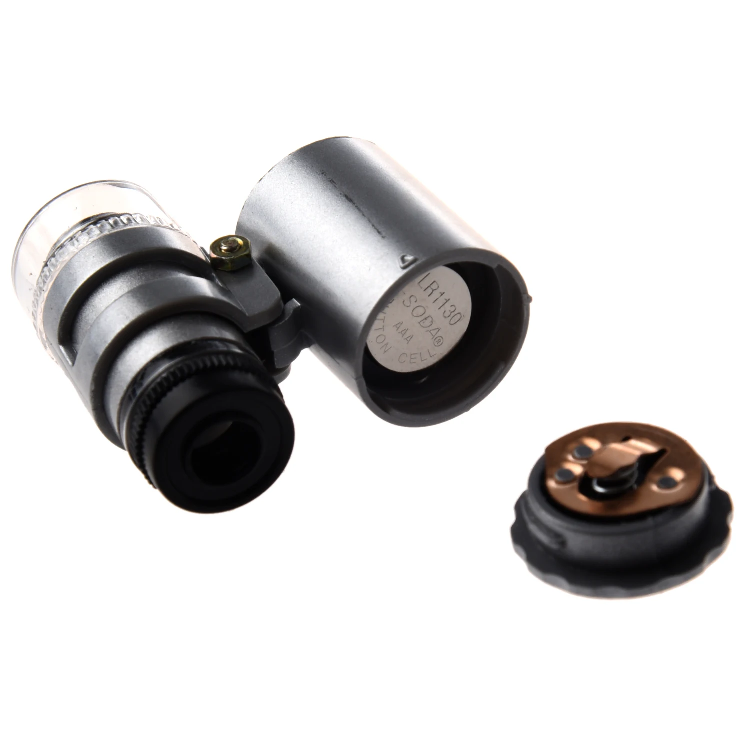 JFBL Pocket Mini 60x LED Pocket Microscope Jeweler Magnifier Adjustable Loupe