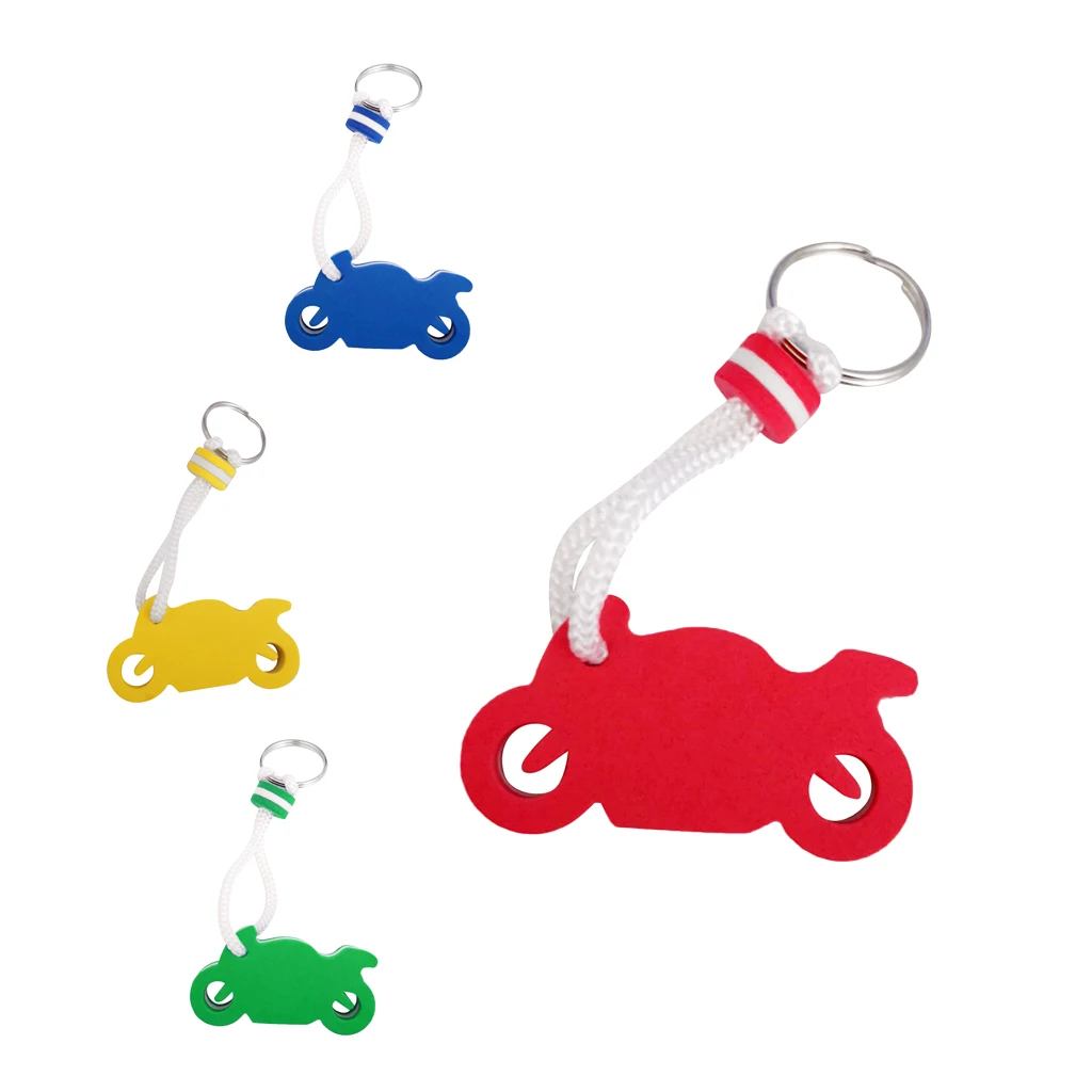 MagiDeal EVA Floating Motorcycle Shape Keyring Keychain Key Holder for Sailing Marine Boating Kayak Yacht Water Sports 