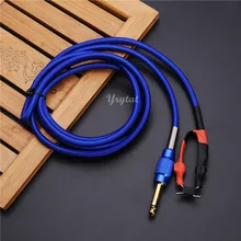 Синий цвет шнур для татуировочной машинки блок питания педаль переключатель для тату-машина пистолет двигатель пистолет