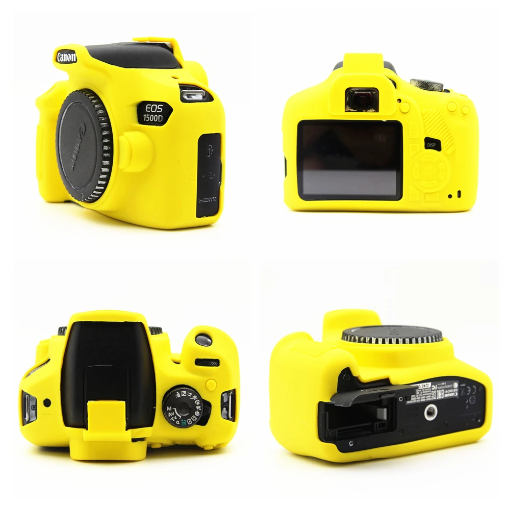 Capa de Silicone de Borracha Macia para Canon Protetora de Silicone Radial t7 Kiss X80 X90 Dslr Câmera Capa 1300d 1500d 2000d t6 - Image 5