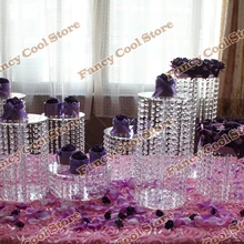 8 шт./компл. прозрачный акриловый башня Макарон Дисплей стоять или десерт на вечеринку, свадьбу Дисплей Свадебная вечеринка День рождения украшения 08S1