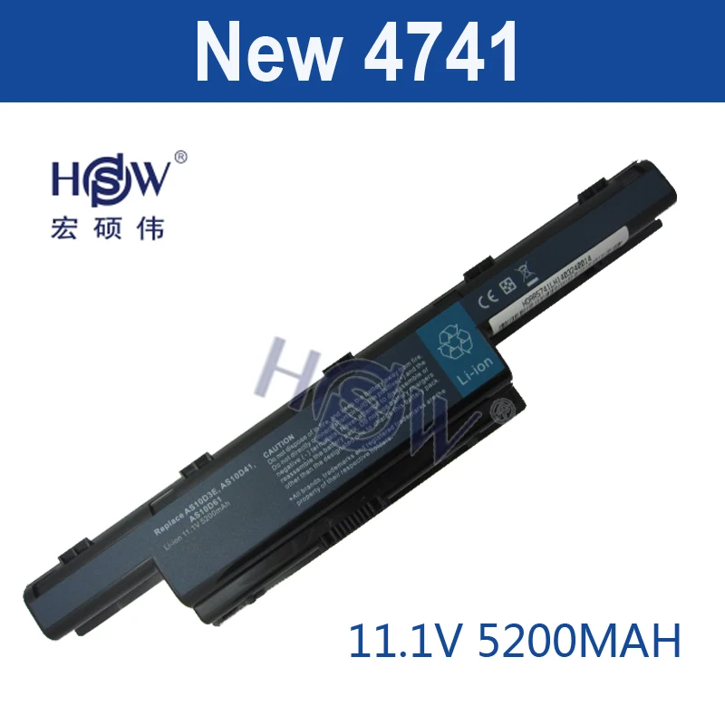 HSW Аккумулятор для ноутбука ACER 3ICR19/66-2 934T2078F AS10D31 AS10D3E AS10D41 AS10D51 AS10D56 AS10D61 AS10D71 AS10D75 BT.00603.111