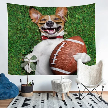 

A Home Furnishing Dog Tapestry Wall Hanging Sandy Beach Picnic Throw Rug Blanket Camping Tent Sleeping Pad #GLQ-1