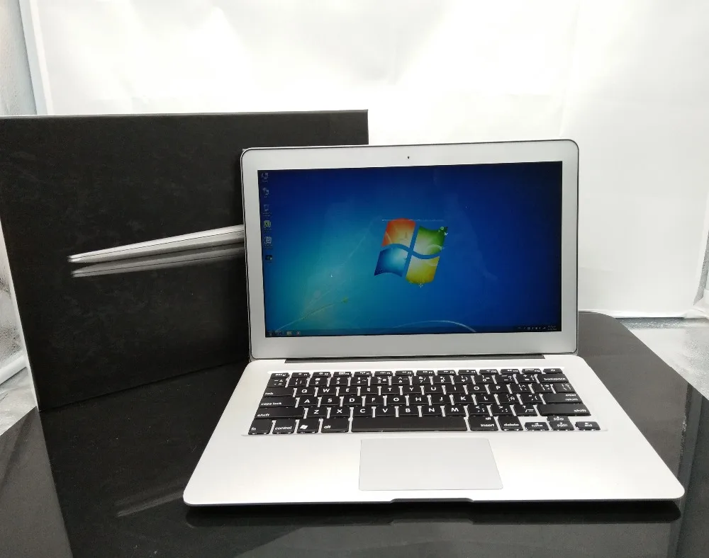 Flashlight keyboard 13.3 Inch Laptop Aluminum Metal Case computer Dual core 1.4Ghz 4G/64G SSD 7000mAh USB3.0 notebook Ultrabook
