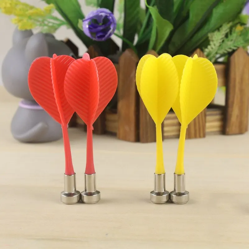 

10Pcs Magnetic Dart Darts Flights for Two Sided Magnetic Dart Board Indoor Game Plastic 3.2'' Shafts for Children