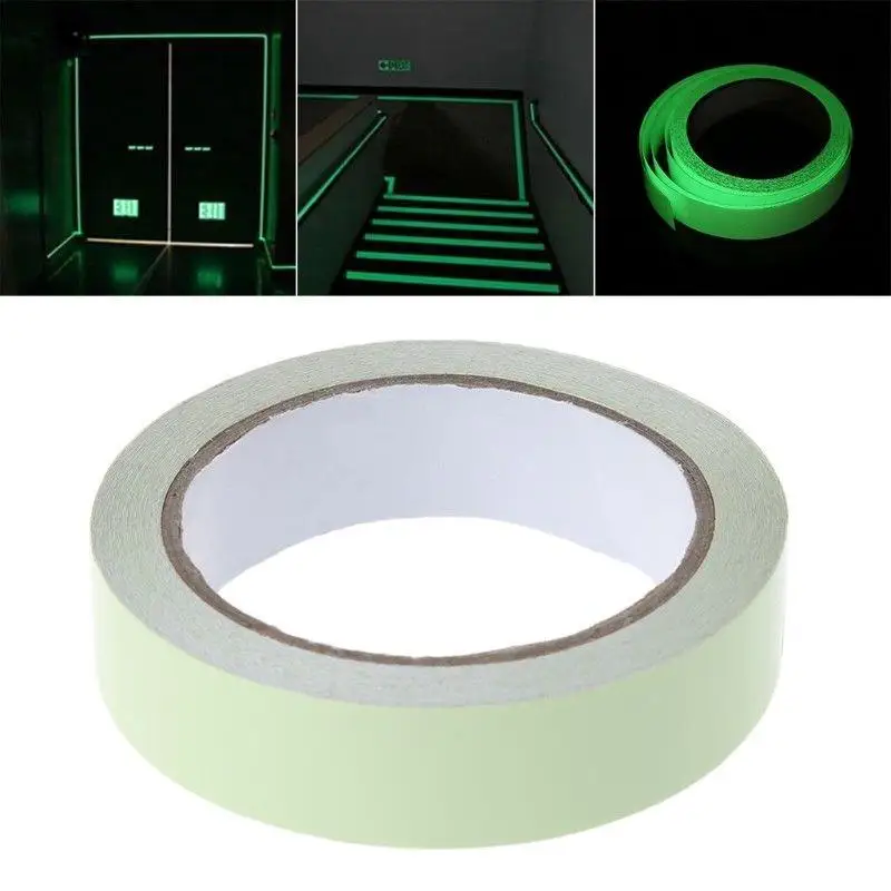 

1cmx3m Luminous Tape Car Stickers Warning Glow Dark Night Tapes Safety Auto Home Styling Accessories goods Decoration Tapes