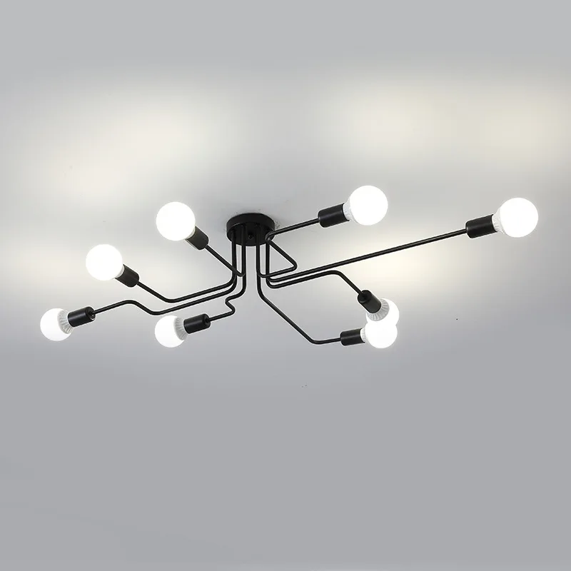 

E27 Modern LED Chandelier Lamp 4/6/8 Branching Bubble Nordic Dining Room Bedroom Home Modern Vintage Loft Decor Hang Light