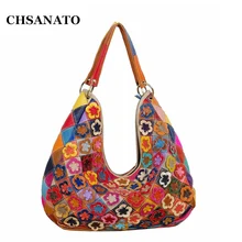Новое поступление, женская сумка из натуральной кожи, цветочный узор, на плечо, через плечо, модный цветок, женские сумки-мессенджеры, лоскутные сумки