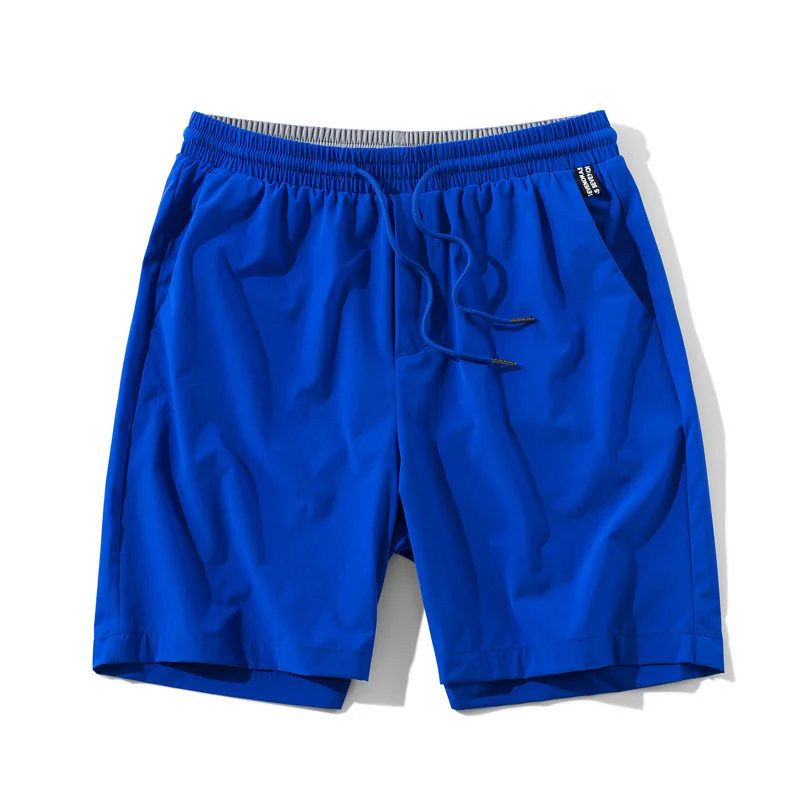 Anbcan, модные красные повседневные шорты для мужчин, лето, брендовые новые быстросохнущие свободные шорты, мужские пляжные шорты, большой размер 5XL 6XL 7XL 8XL - Цвет: Синий