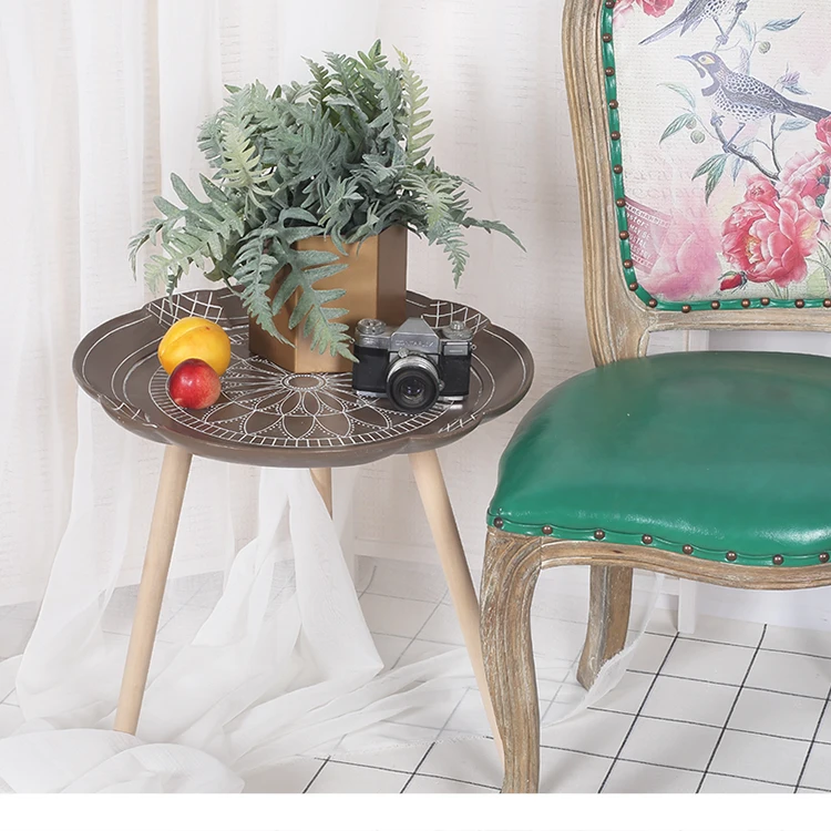 Луи моды скандинавского дизайна цветок стойки Современный минималистский цвет растений цветок творческий лоток небольшой круглый стол