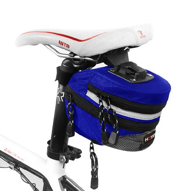 Us 9 1 20 Off Cycling Mountain Bike Seat Bag Bicycle Rear Nylon Chain Striped Waterproof Fabric Saddle Tail In Bags