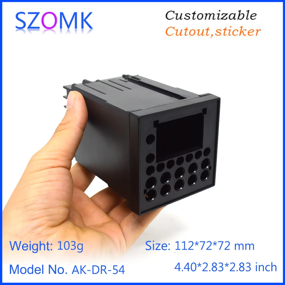 szomk plastic enclosure pluggable connectors cabinet for digital display temperature control instrument housing (12)
