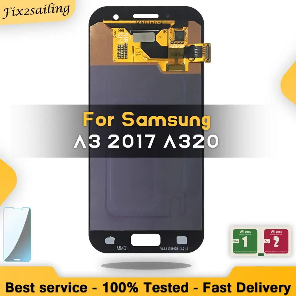 

AMOLED LCD For SAMSUNG Galaxy A3 2017 A320 A320F A320M SM-A320F Display Touch Screen Digitizer Replacement