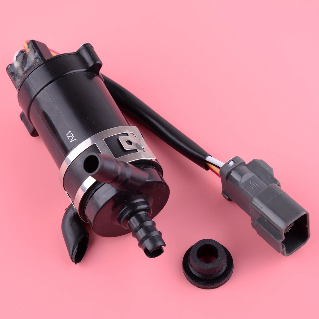 DWCX 12V 2 Pins Headlight Head Lamp Washer Pump Motor 76806 S5A S01 Fit