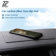 ZD 1X Карбон волокно нескользящий коврик для Citroen c3 c4 c5 hyundai solaris tucson creta ix35 KIA RIO Ceed cerato аксессуары